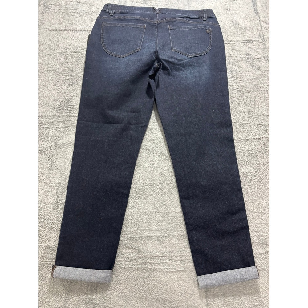 Democracy Ab Technology Freedom Ankle Skimmer Jeans Indigo Blue Womens 14 NEW - Picture 11 of 12